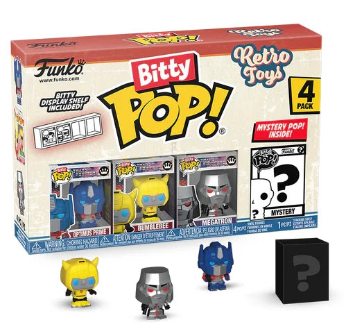 RETRO TOYS - Bitty Pop 4 Pack 2.5cm - Transformers