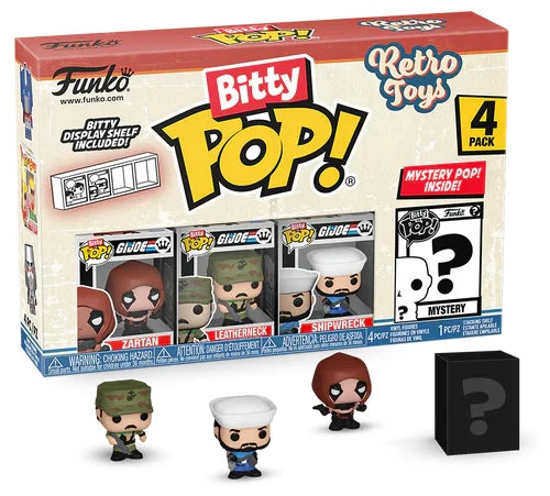 RETRO TOYS - Bitty Pop 4 Pack 2.5cm - GI Joe