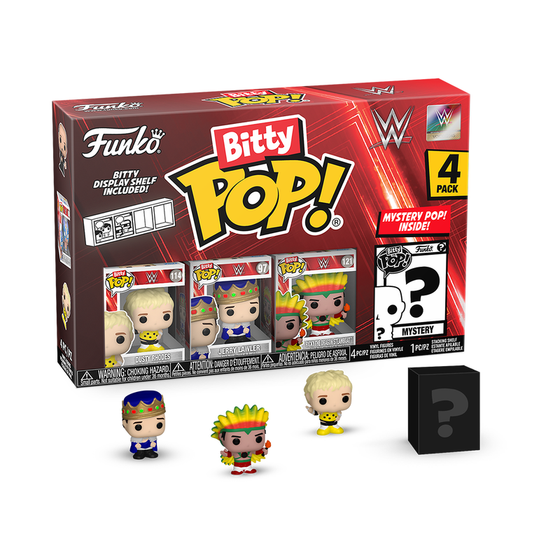 WWE - Bitty Pop 4 Pack 2.5cm - Dusty Rhodes