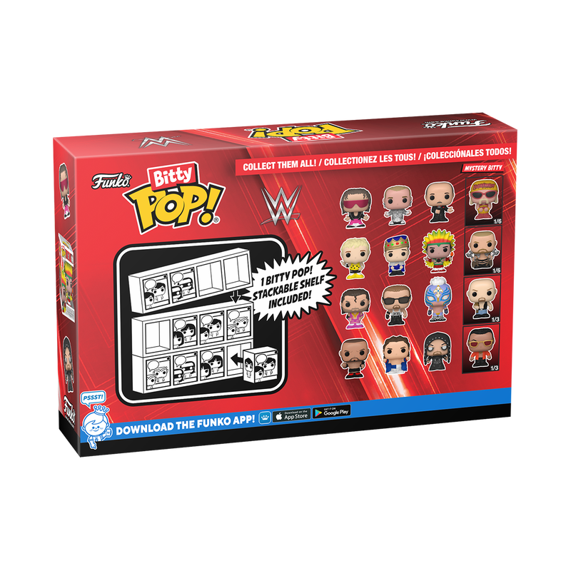 WWE - Bitty Pop 4 Pack 2.5cm - The Undertaker