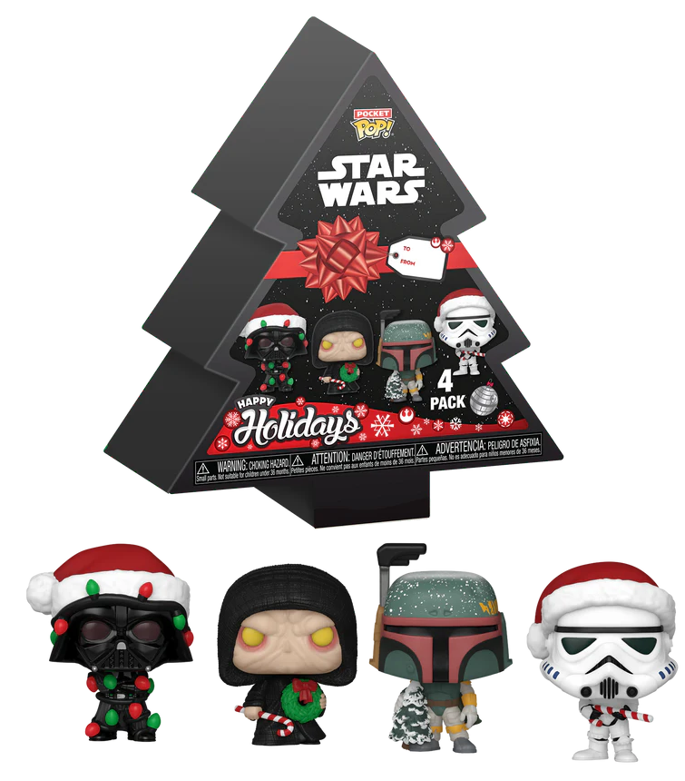 STAR WARS - Pocket Pop 4 Pack - Tree Holiday