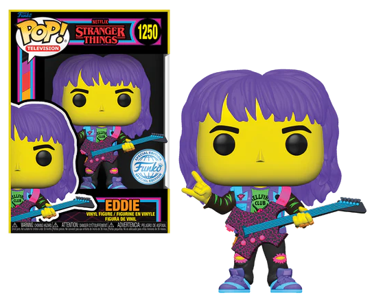 STRANGER THINGS S4 - POP TV N° 1250 - Eddie with Guitar (BLKLT)