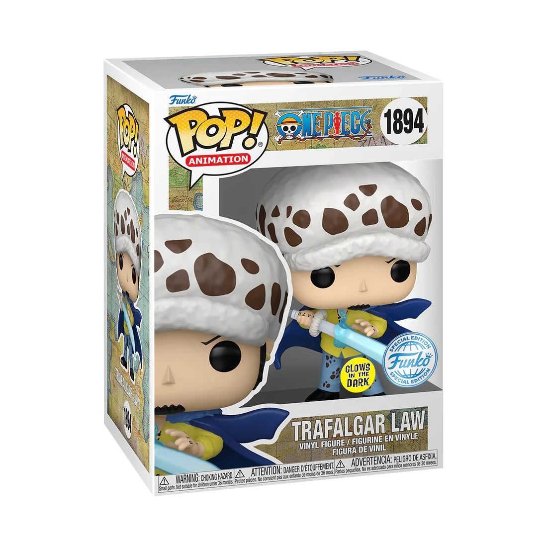 ONE PIECE - POP Animation N° 1894 - Law with Blue Anesthesia (GitD)