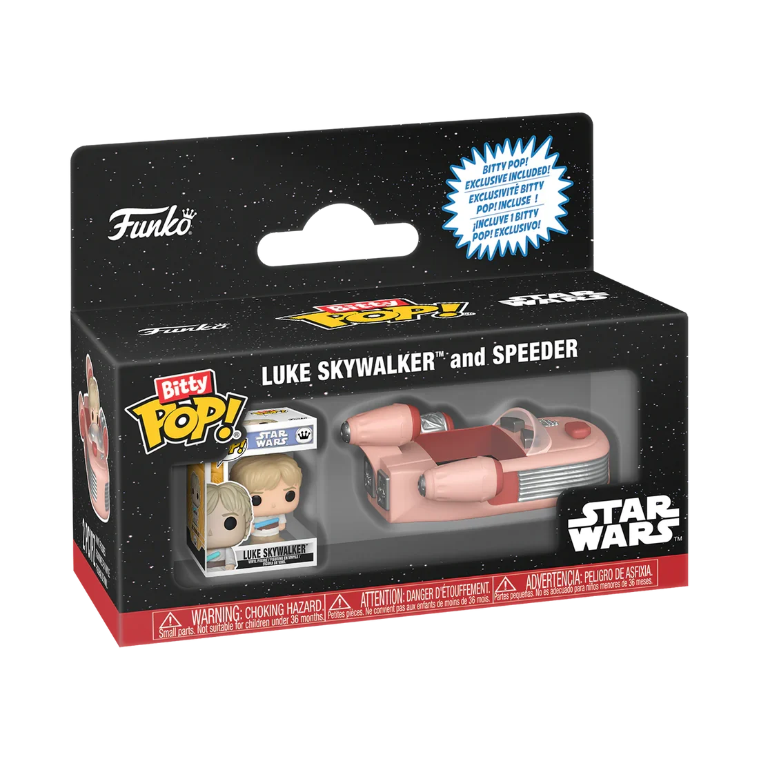 STAR WARS - Bitty Pop Ride - Speeder with Luke
