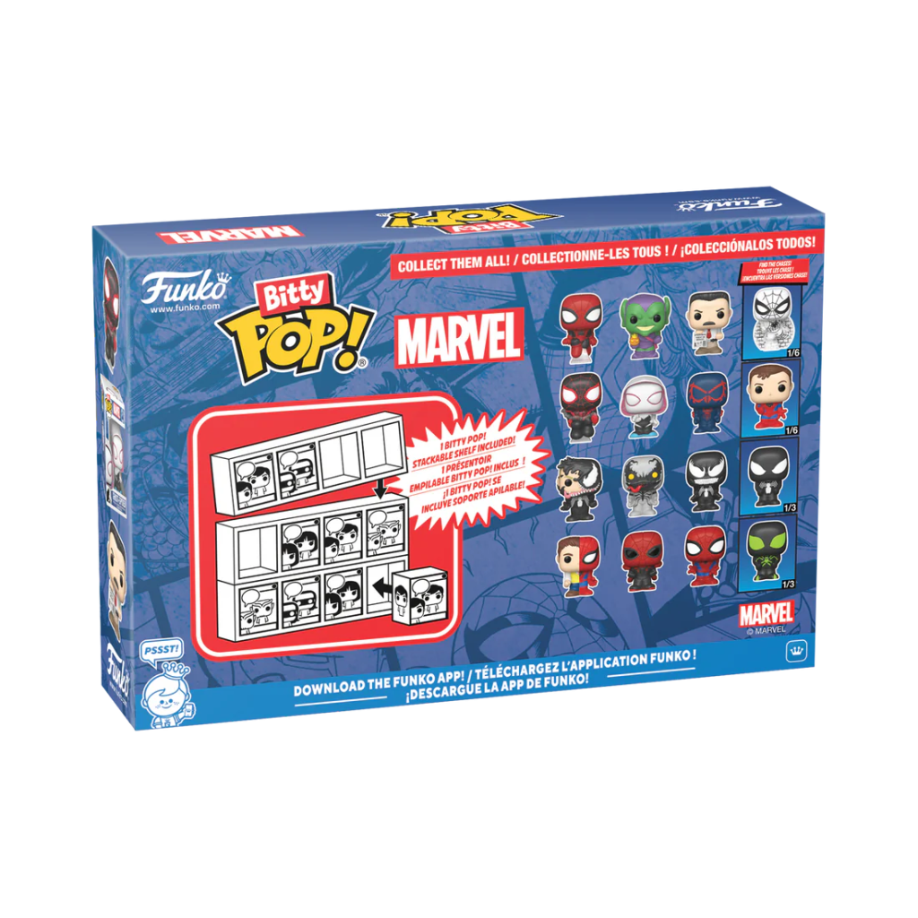 SPIDER-MAN - Bitty Pop 4 Pack 2.5cm - Miles Morales