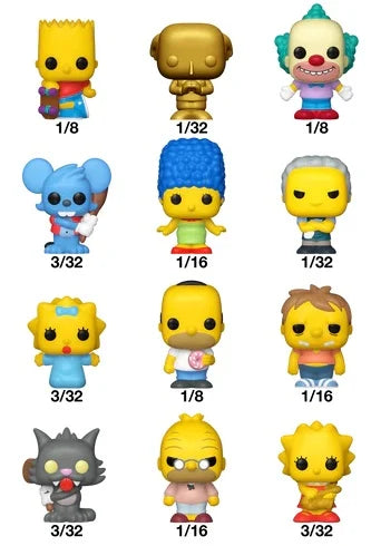 THE SIMPSONS - Mystery Bitty Pop (Box 32 pièces)