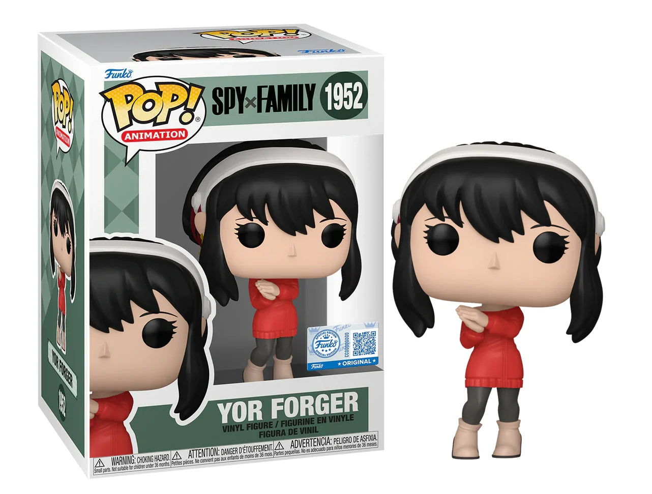 SPY X FAMILY - POP N° 1952 - Yor Forger With Chase (Red Sweater)