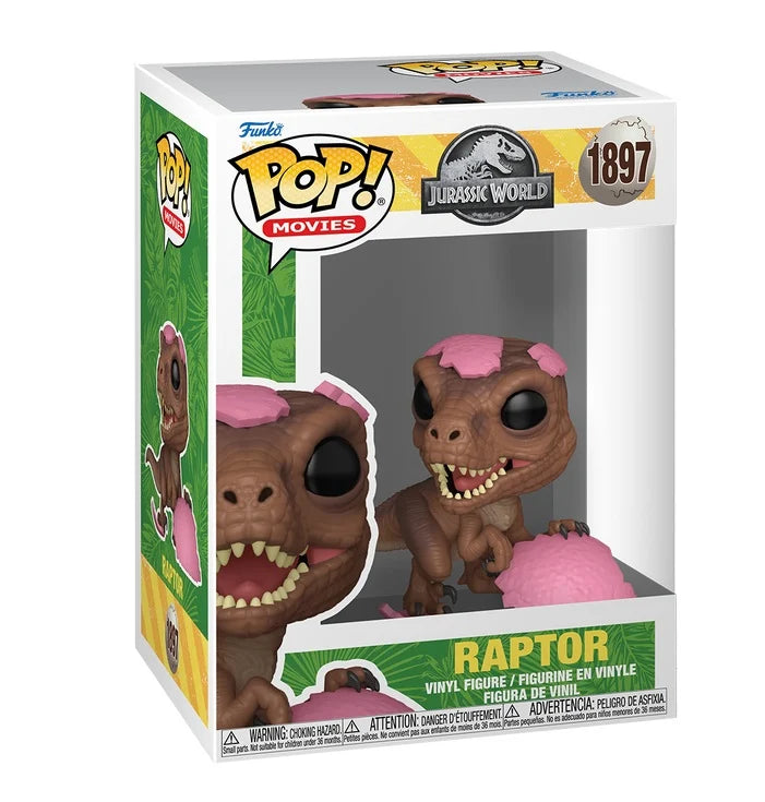 JURASSIC PARK SPRG - POP Movies N° 1897 - Raptor (Pink egg)
