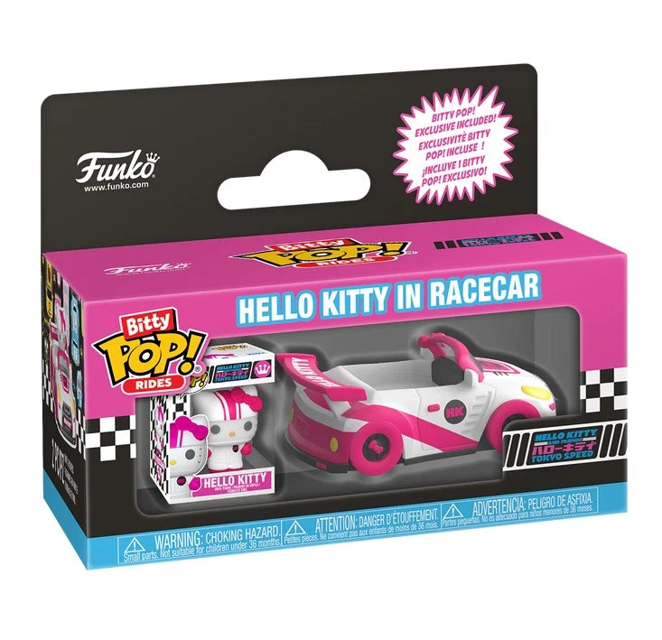 SANRIO - Bitty Pop Ride - Racecar with Hello Kitty