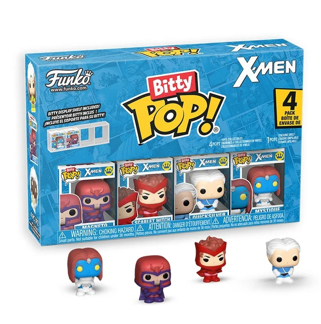 X-MEN - Bitty Pop 4 Pack 2.5cm - Magneto with chase