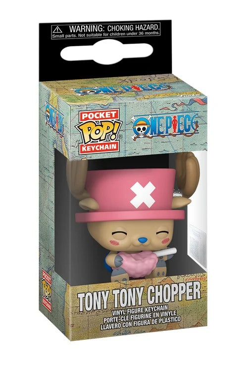 ONE PIECE - Pocket Pop Keychains - Chopper with cotton candy