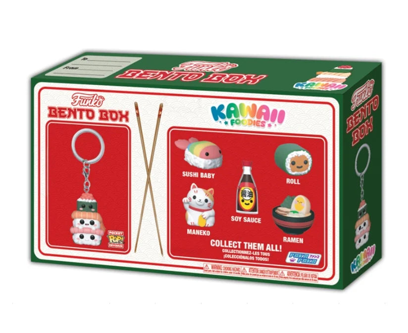 FOODIES - POP Bento Box - 2 Vinyl figures, 1 Vinyl figure keychain