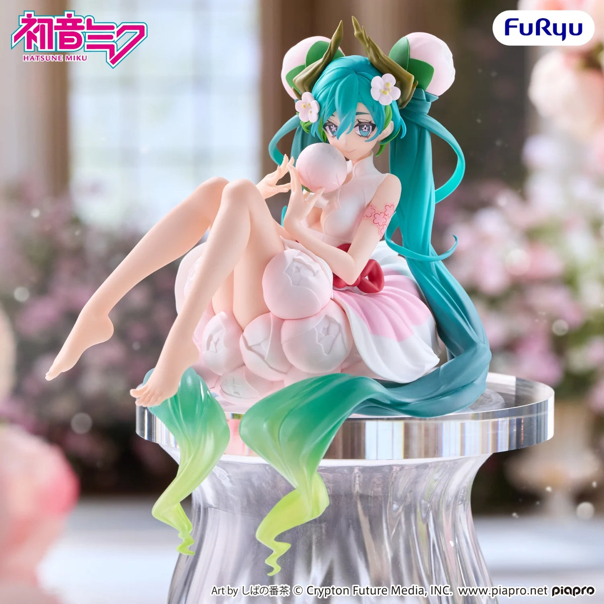 HATSUNE MIKU - Flower Fairy White Plum - Statue Noodle Stopper 12.5cm