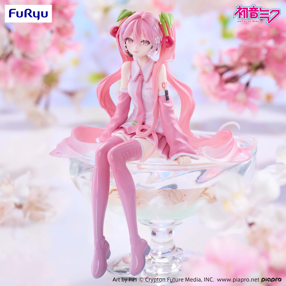 HATSUNE MIKU - Sakura Miku 2026 "Smile" - Statue Noodle Stopper 14cm