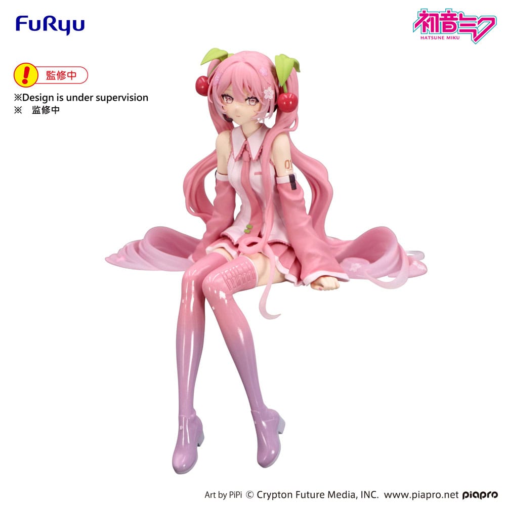 HATSUNE MIKU - Sakura Miku - Statue Noodle Stopper 14cm