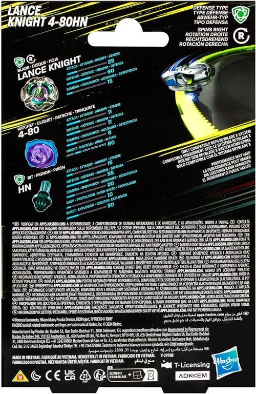 BEYBLADE X - Lance Knight Defense 4-80HN Starter Pack