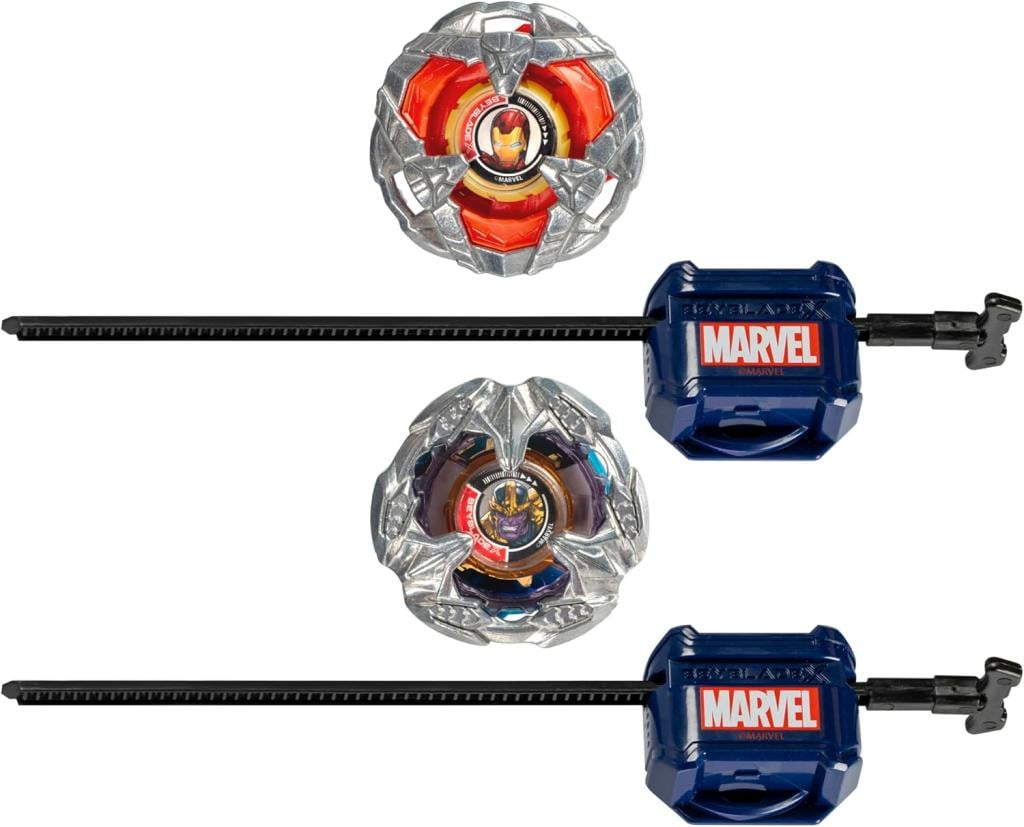 BEYBLADE X - Marvel Iron Man 4-80B & Thanos 4-60P Dual Pack