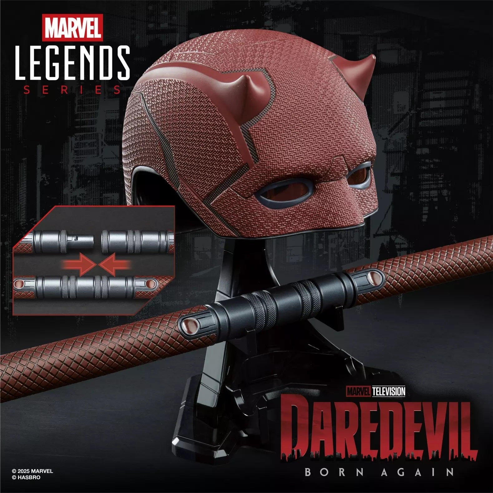 MARVEL - Helmet & Billy club Premium roleplay Daredevil Legend Series