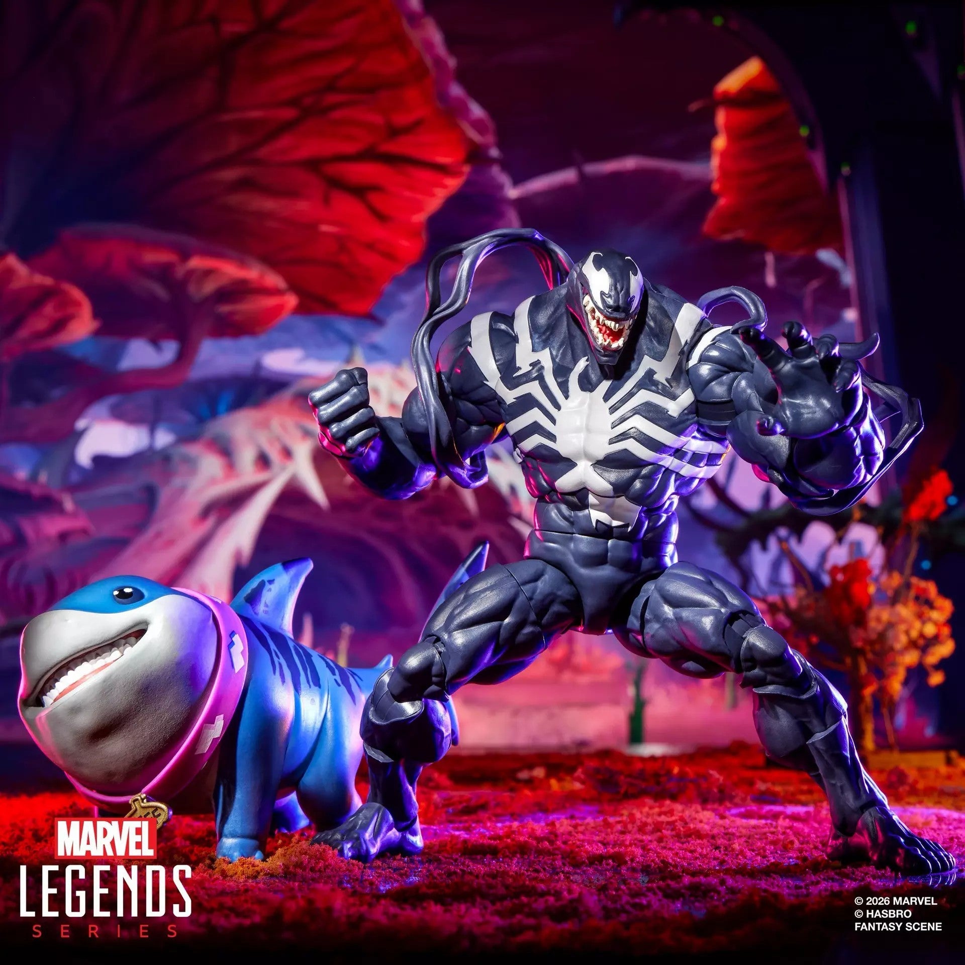 MARVEL RIVALS - Venom & Jeff the Land Shark - Fig. Legend Series 15cm
