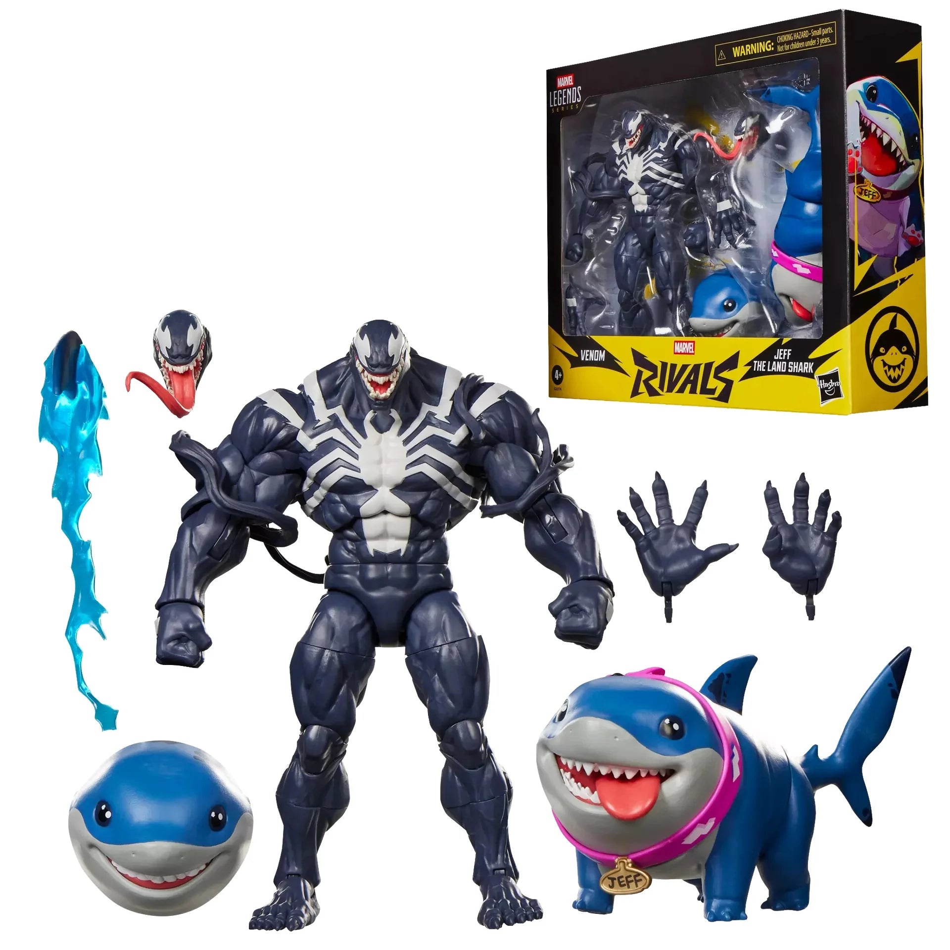 MARVEL RIVALS - Venom & Jeff the Land Shark - Fig. Legend Series 15cm