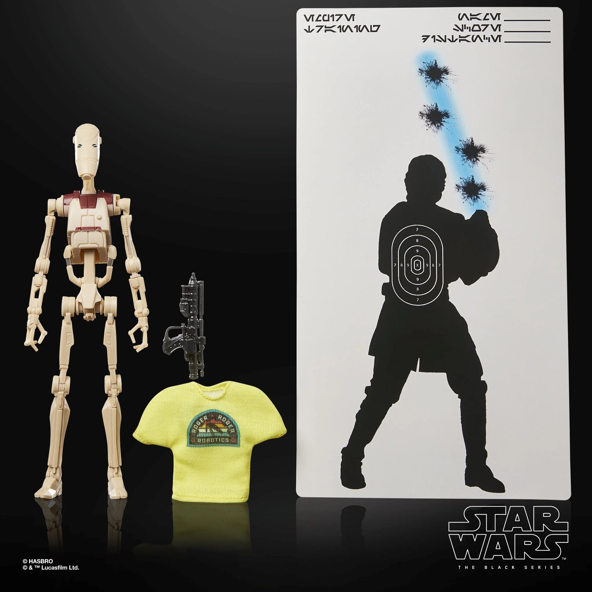 STAR WARS -B1 Battle Droid "May the 4th be.."  -Fig. Black Series 15cm