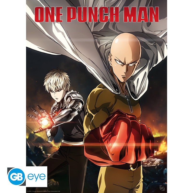 ONE PUNCH MAN - Saitama & Genos - Set 2 posters '52x38'