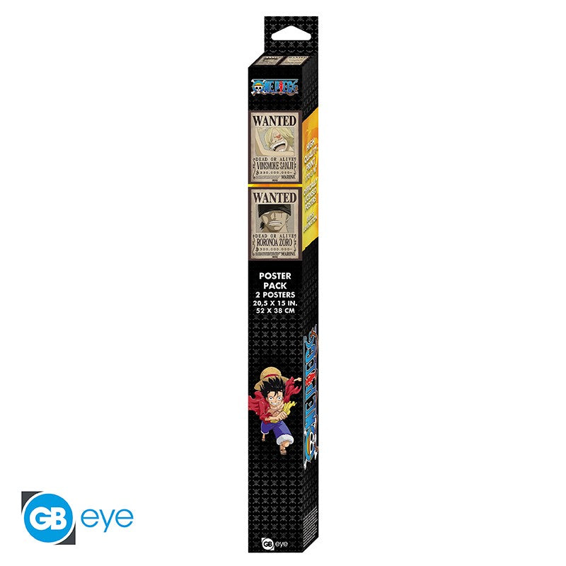 ONE PIECE - Wanted Zoro & Sanji - Set 2 posters '52x38'