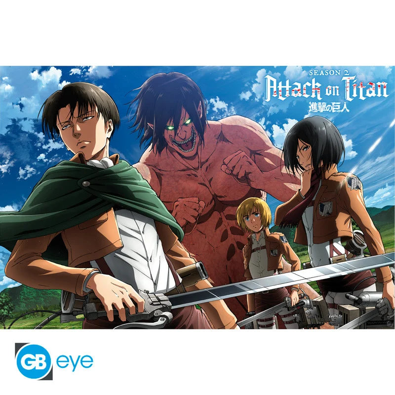 ATTACK ON TITAN - Ready to fight! - Poster 91x61cm
