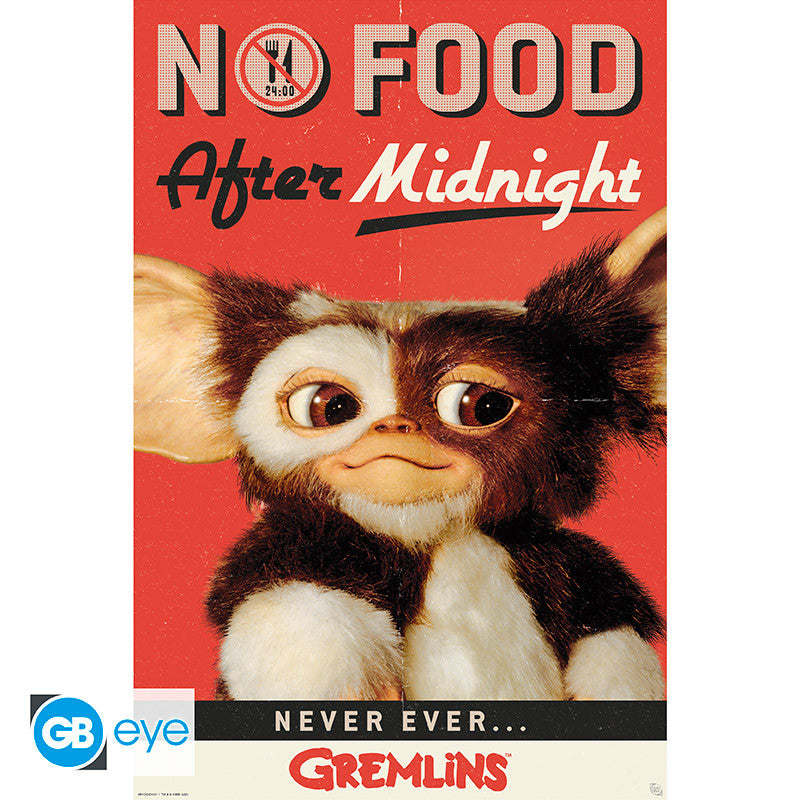GREMLINS - No food after midnight - Poster 91x61cm