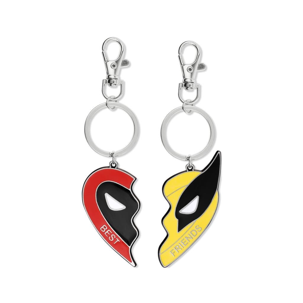 DEADPOOL vs WOLVERINE - Duo Set Metal BFF Keychains