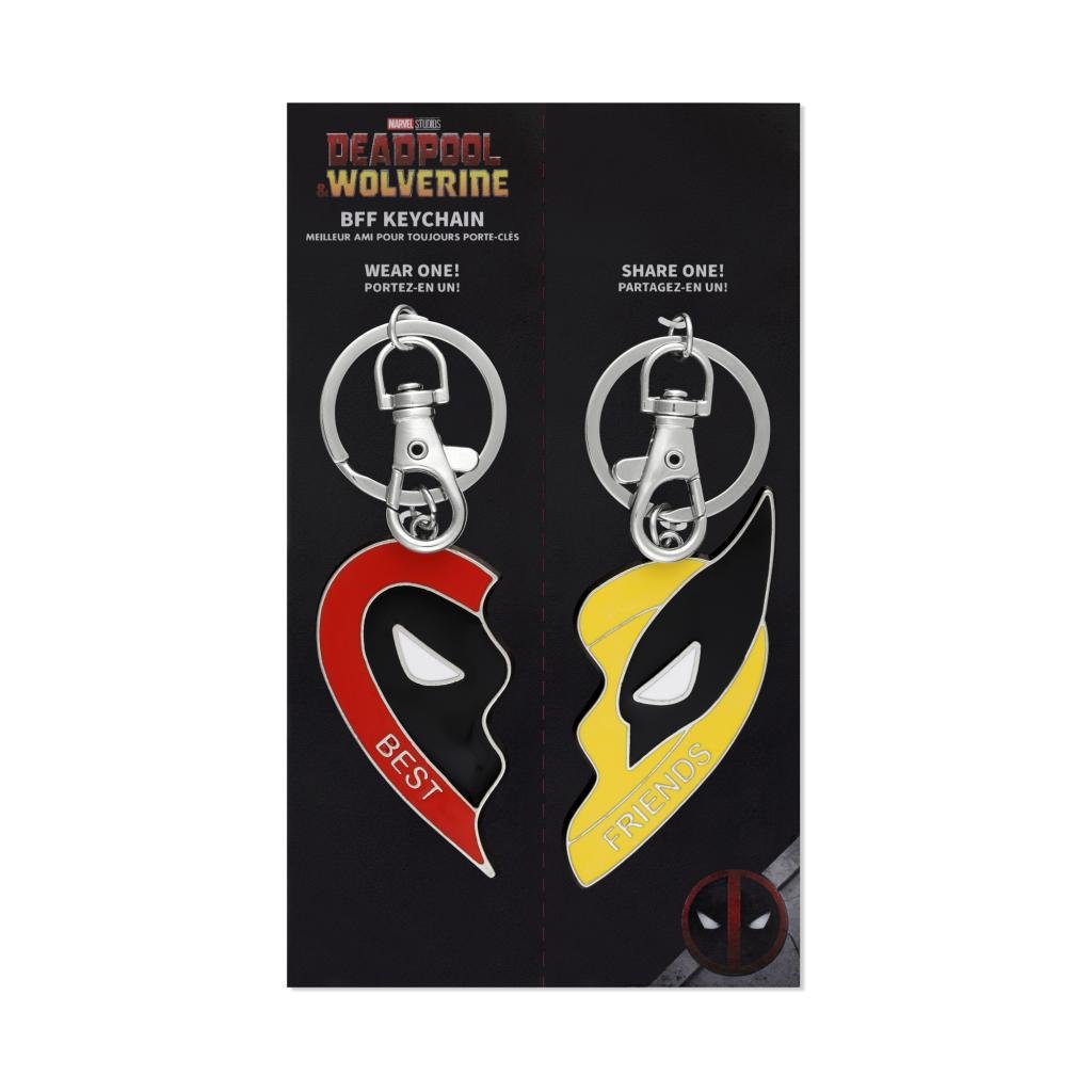 DEADPOOL vs WOLVERINE - Duo Set Metal BFF Keychains