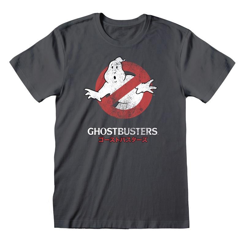 GHOSTBUSTERS - Japanese Text Logo - Unisex T-Shirt (S)