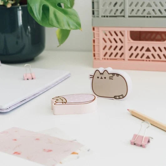 PUSHEEN - 2 Jumbo Erasers Set