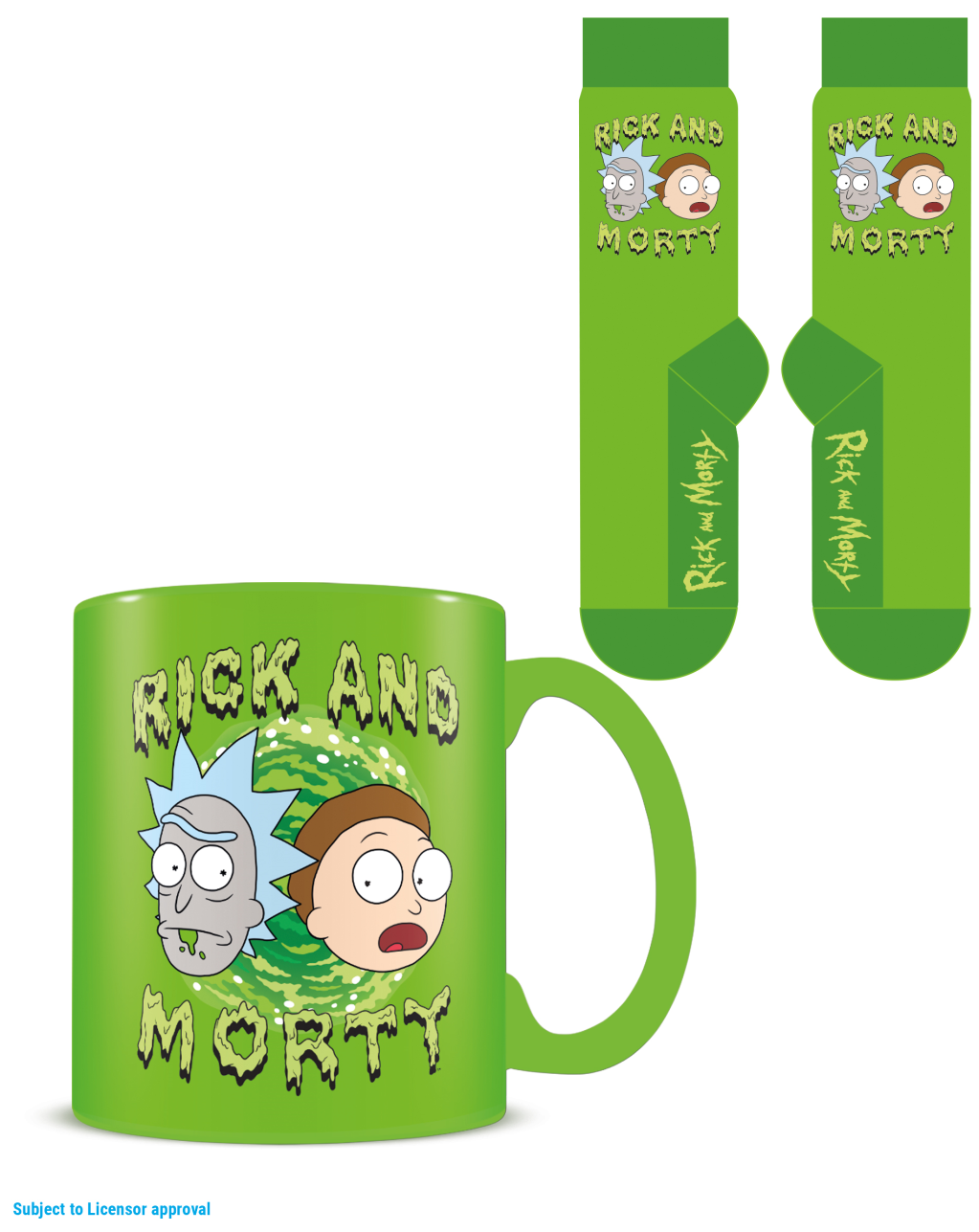 RICK & MORTY - Rick and Morty - Mug 315ml and Socks 41-45