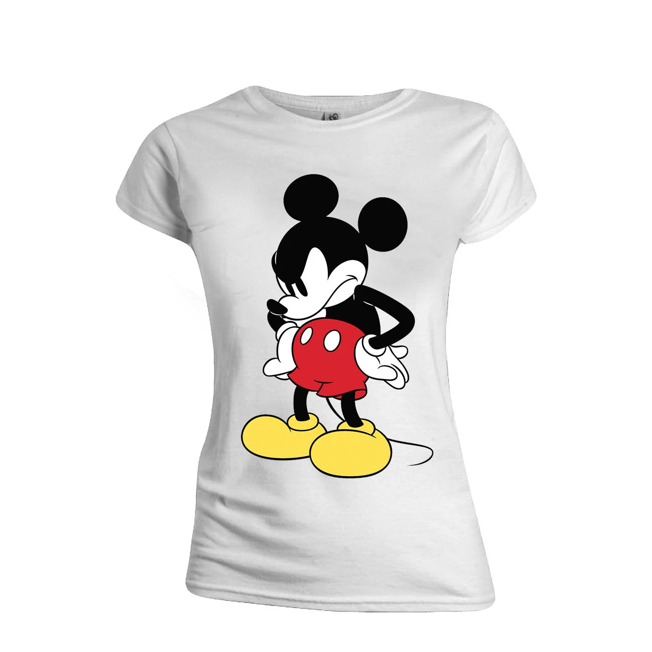 DISNEY - T-Shirt - Mickey Mouse Mad Face - GIRL (L)