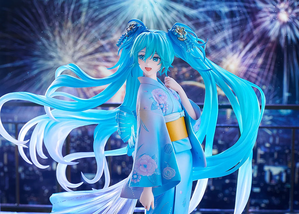 HATSUNE MIKU - Hatsune Miku Music & Fire Works - Statue 1/7 23cm