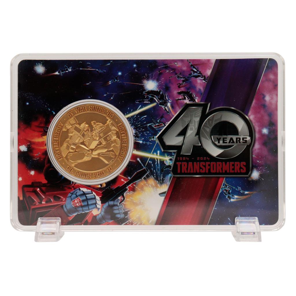 TRANSFORMERS - 40th Anniversary - Limited Edition 24k Gold Plated Coin