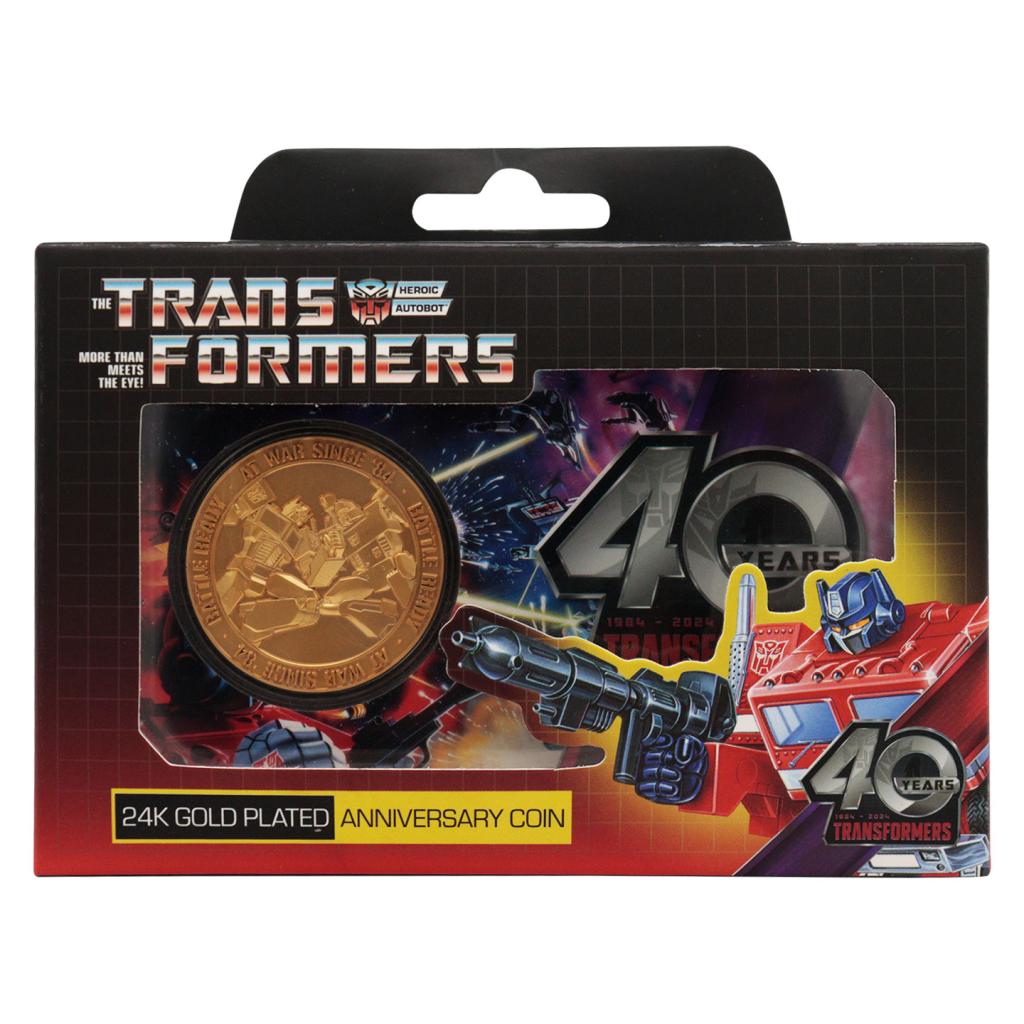 TRANSFORMERS - 40th Anniversary - Limited Edition 24k Gold Plated Coin