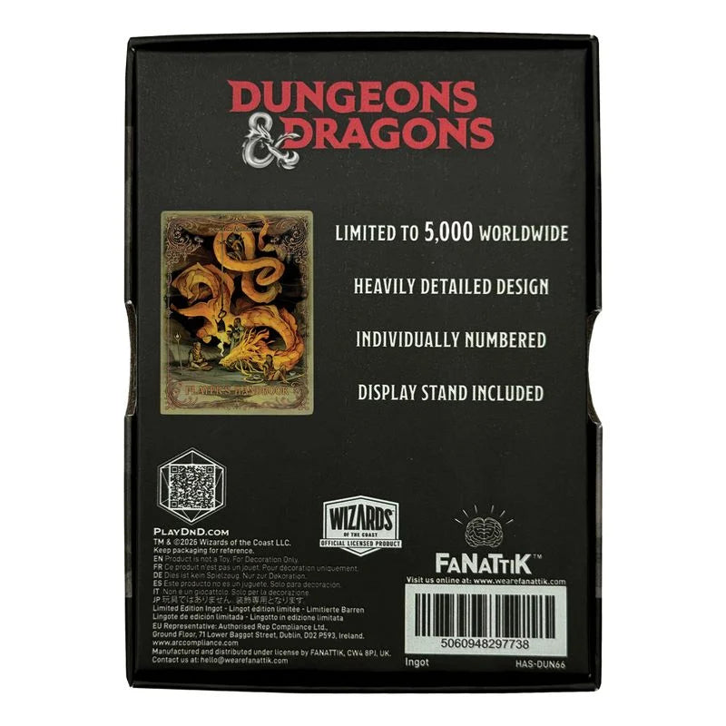 DUNGEONS & DRAGONS - Player's Handbook - Limited Edition Ingot