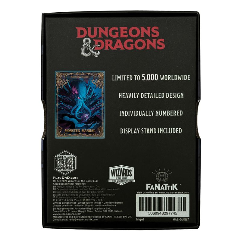 DUNGEONS & DRAGONS - Monster Manual - Limited Edition Ingot