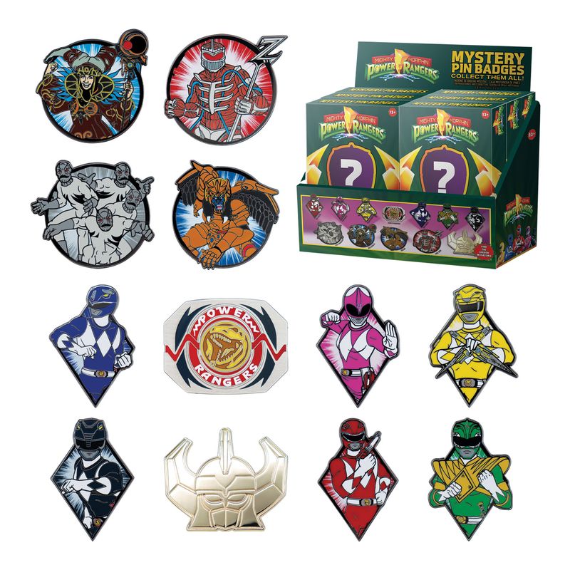 POWER RANGERS - Mystery Box of 12 Pin Badge