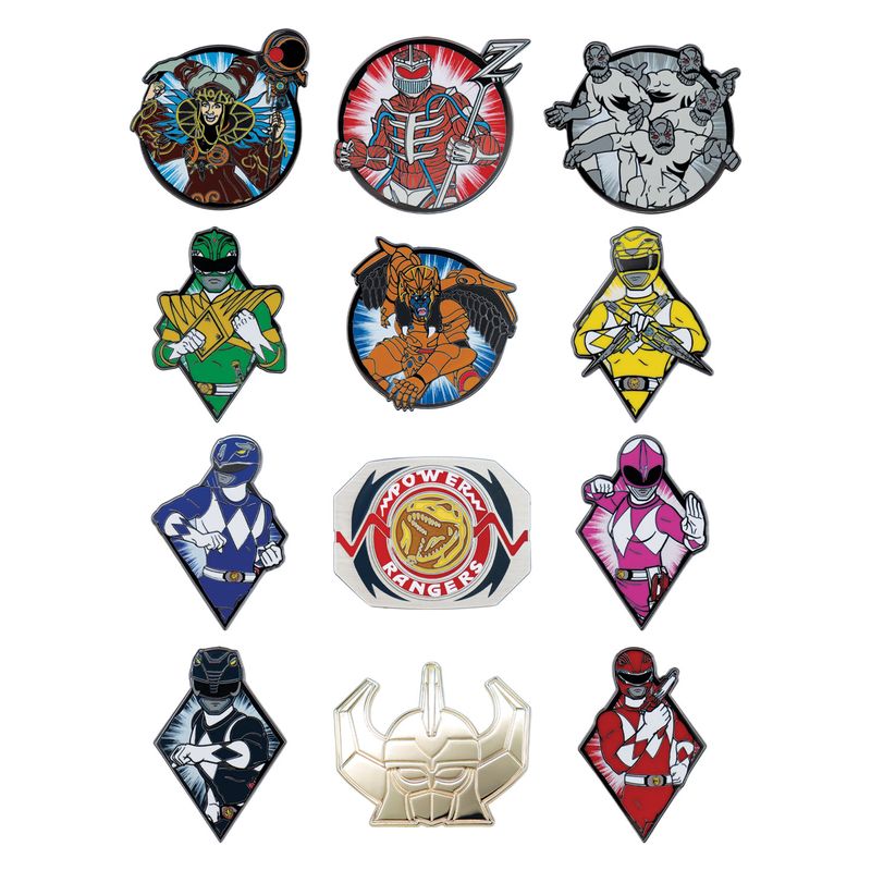 POWER RANGERS - Mystery Box of 12 Pin Badge