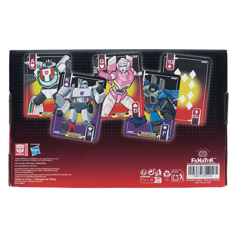 TRANSFORMERS - Playing Cards CDU Containing 12 Packs