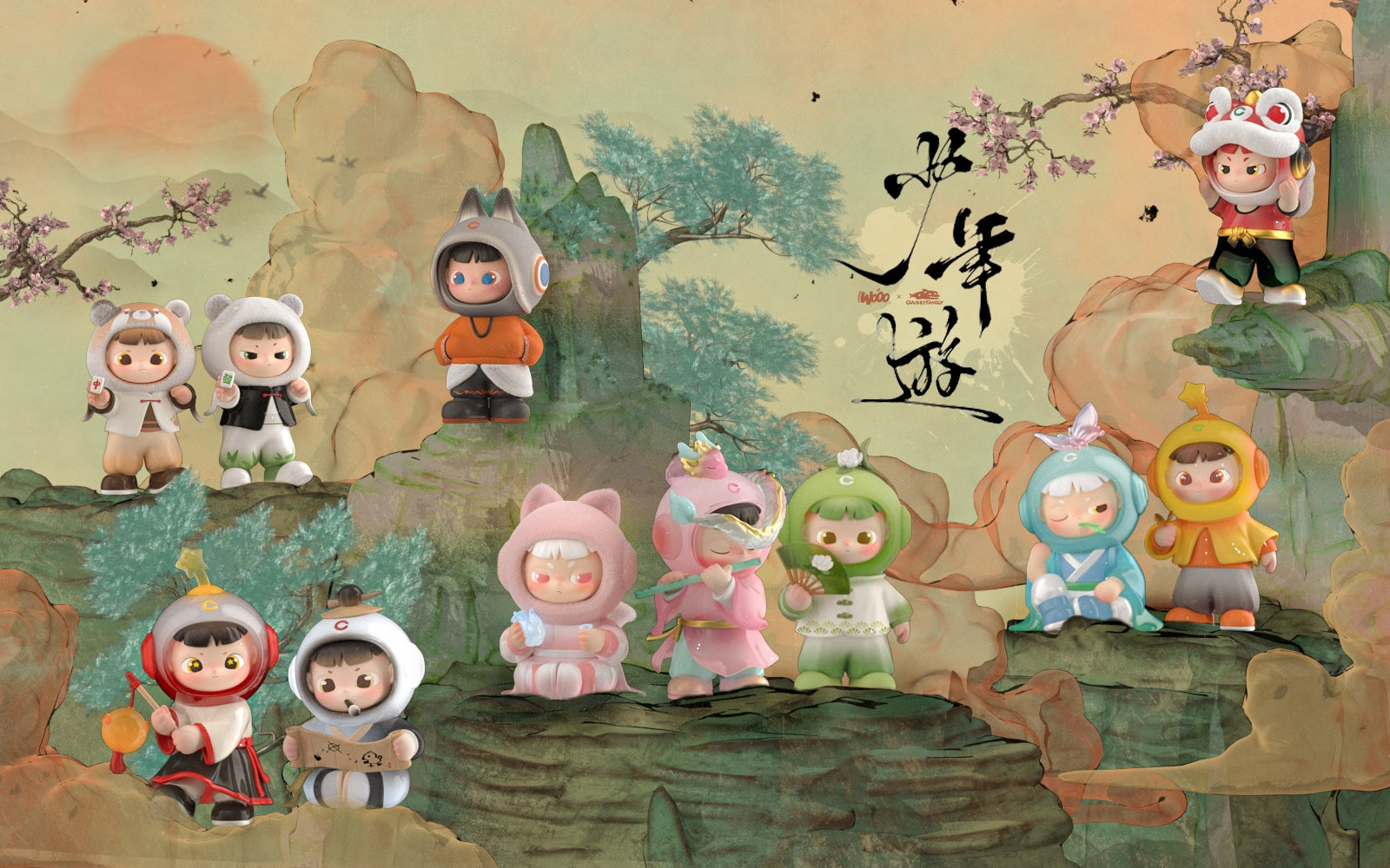 HIDDEN WOOO-Cimmy 150% the young journey Series Blind Box (10pcs)-11cm