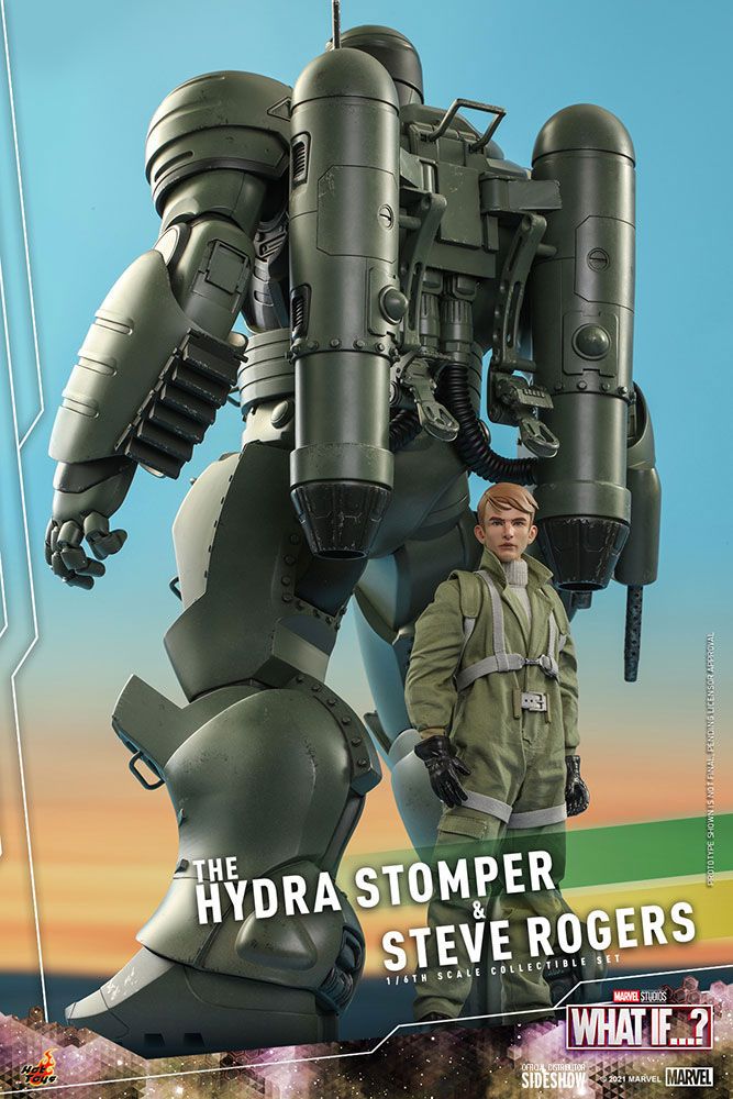 MARVEL - Hydra Stomper & Steve Rogers (What if...?) - Statuettes 56cm