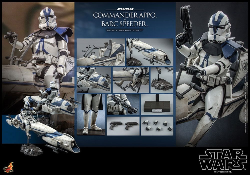STAR WARS - Commander Appo & BARC Speeder - Action Figure 30cm