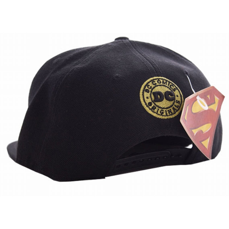 SUPERMAN - Cap DC Comics Golden Logo - Black