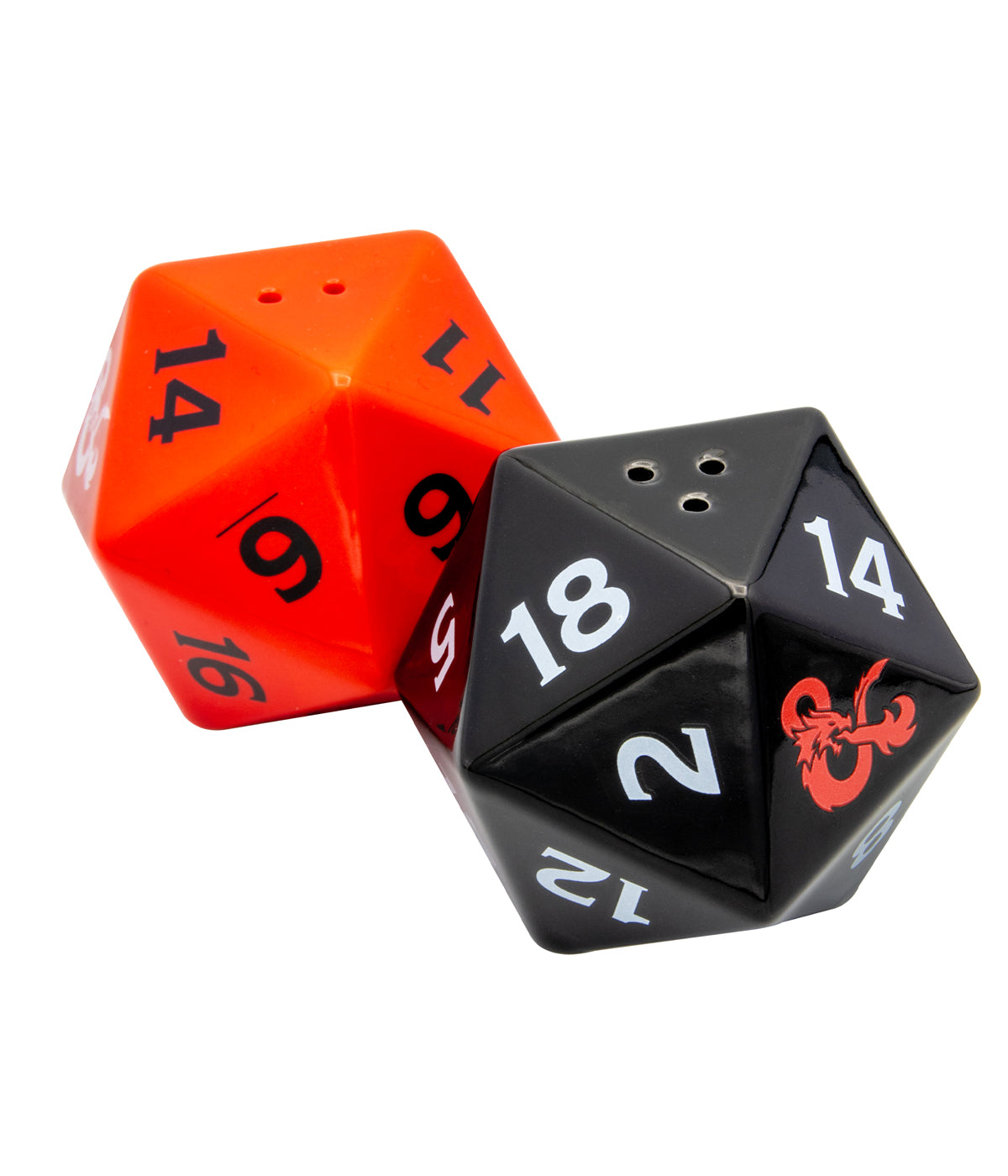 DUNGEONS & DRAGONS - D20 Dice - Peper and Salt
