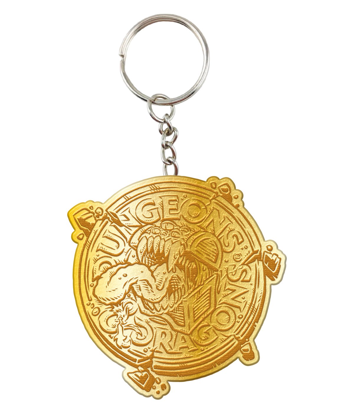 DUNGEONS & DRAGONS - engraved metal Keychain