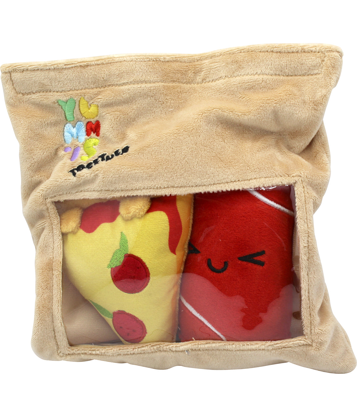 YUMMIES - Pizza & Cola - 2 plush 15cm in plush bag 21x21cm